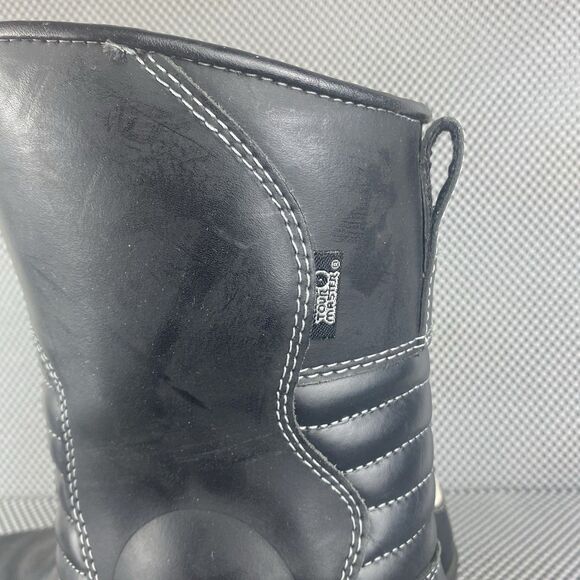 Tour Master Solution Waterproof Motorcycle Riding Boots Mens 11 Black Zipper - Picture 10 of 13